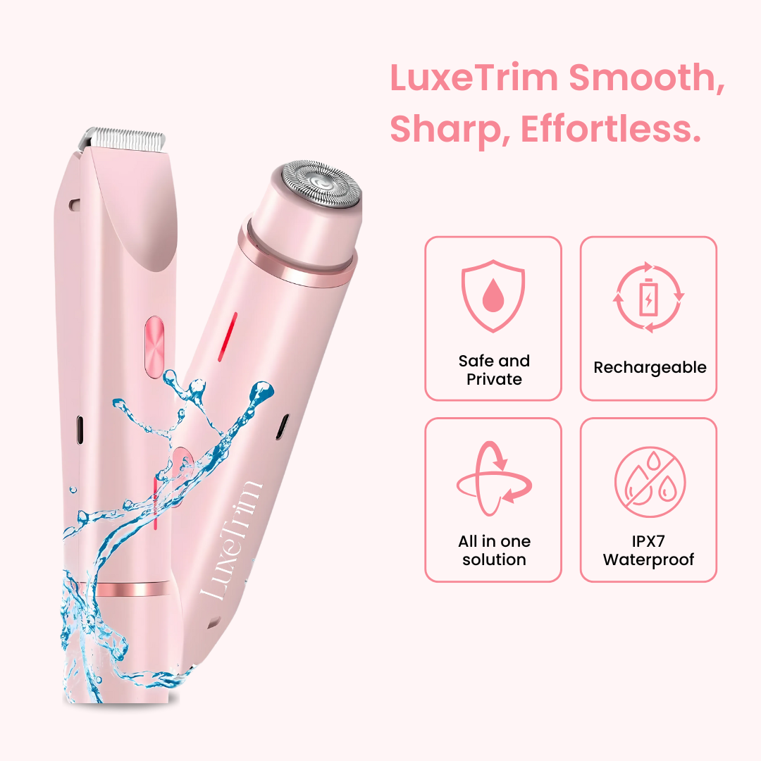 LuxeTrim - 2 in 1 Women Electric Bikini Trimmer