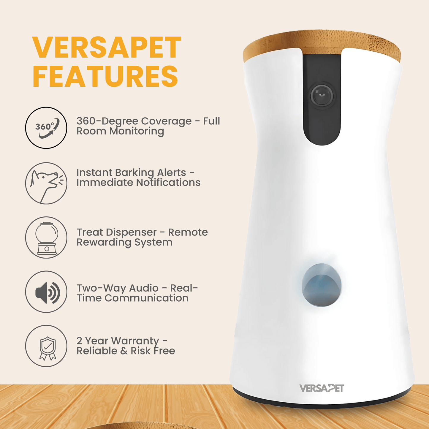 VersaPet 360° Smart Pet Treat Camera